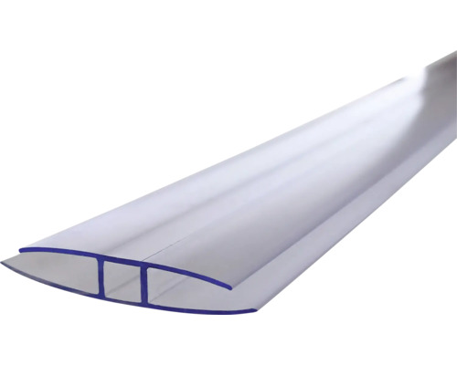 Profil H transparent din plastic pentru îmbinarea plăcilor celulare.