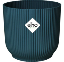 Ghiveci de flori din plastic cu structură canelată și logo Elho