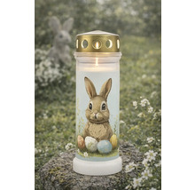 Lumină de mormânt cu motiv de iepuraș și ouă de Paște