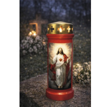 Lumânare de cimitir cu motiv Isus