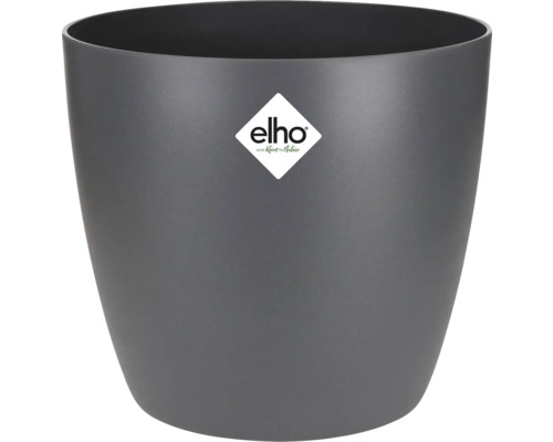 Mască pentru flori elho Brussels, plastic, Ø 20 cm, antracit Ghiveci gri din plastic cu logo Elho