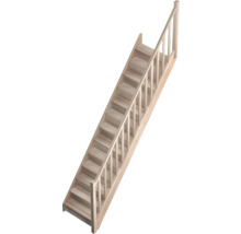 Scară din lemn cu balustradă