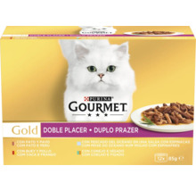 Unitate de ambalare Purina Gourmet Gold hrană pentru pisici cu arome diferite