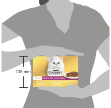 Hrană pentru pisici Purina Gourmet Gold, pachet dublu, 135 mm