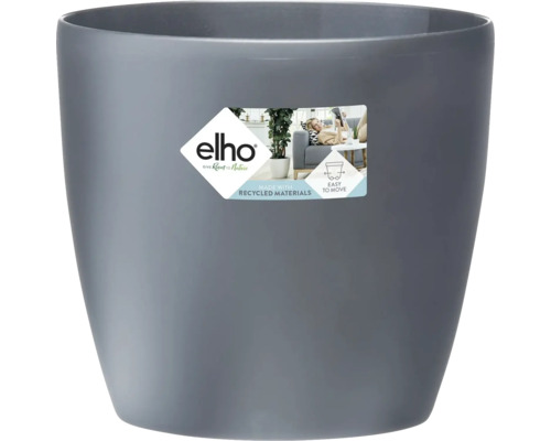 Mască pentru flori elho Brussels, plastic, Ø 40 cm, antracit Ghiveci de flori gri din materiale reciclate