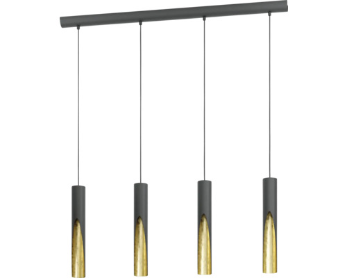 Lampa suspendată cu patru abajururi cilindrice