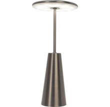 Lampă de masă din metal cu abajur rotund