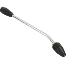 Lance de pulverizare pentru aparate de curățat cu înaltă presiune, îndoită, din metal și plastic cu duză.