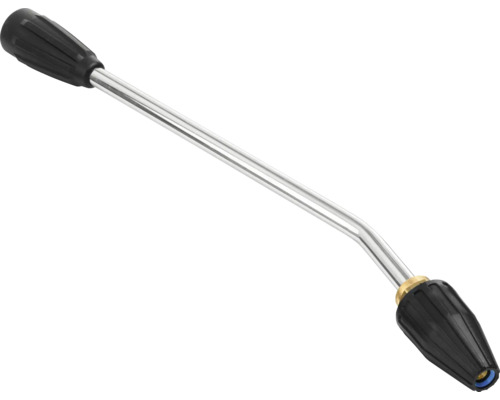Lance de pulverizare pentru aparate de curățat cu înaltă presiune, îndoită, din metal și plastic cu duză.
