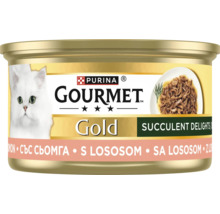 Conservă hrană pentru pisici Purina Gourmet Gold cu somon