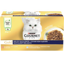 Pachet multiplu de mâncare pentru pisici Purina Gourmet Gold cu diverse arome