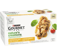 Ambalaj hrană pentru pisici Gourmet Nature's Creations cu carne de pasăre și legume