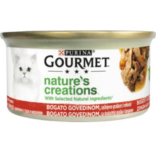 Purina Gourmet Nature's Creations hrană pentru pisici cu carne de vită
