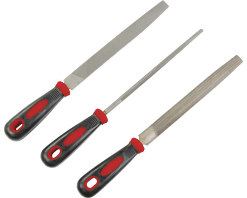 Set de trei pile manuale cu mâner