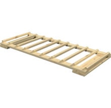 Modul de raft pentru vin din lemn natural pentru depozitarea orizontală a sticlelor.