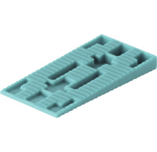 Pană de nivelare din plastic cu suprafață striată pentru o aliniere precisă.