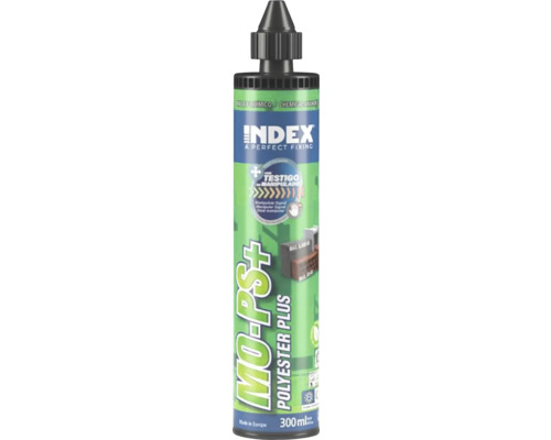 Ancoră chimică INDEX MO-PS+ Polyester Plus, 300 mililitri, mortar de injectare pentru fixări.