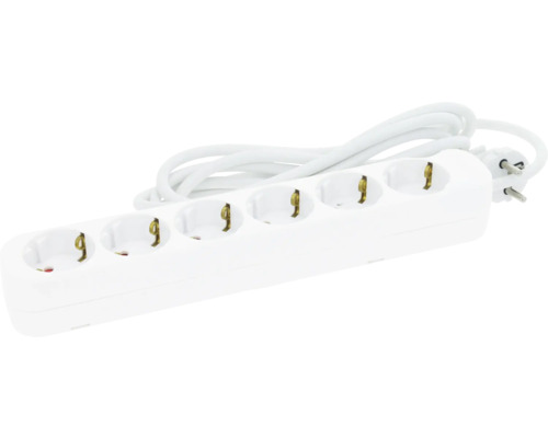 Prelungitor electric Eltra, 6 prize, 3 m, 3x1,5 mm², 3600 W, alb buc
