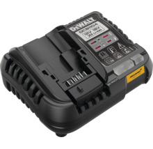 Încărcător DeWalt DCB1104 pentru baterii XR lithium-ion de 12 Volt și 18 Volt cu McLaren Formula 1 Team Logo.