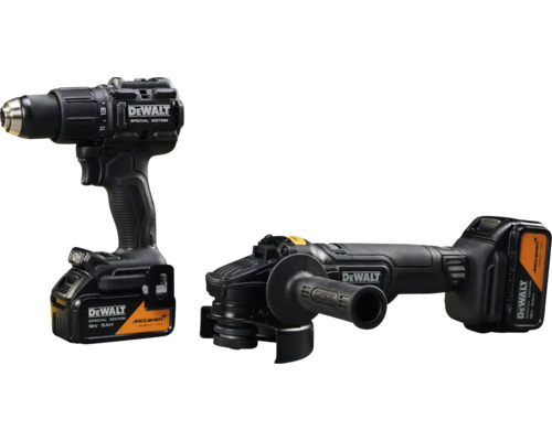Mașină de găurit și înșurubat cu acumulator și polizor unghiular cu acumulator DeWalt, 18 Volt, ediție specială McLaren.