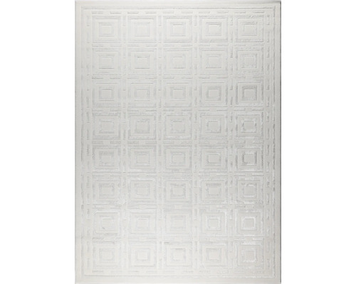 Covor modern Croff crem 200x290 cm Covor cu model geometric de pătrate imbricate.