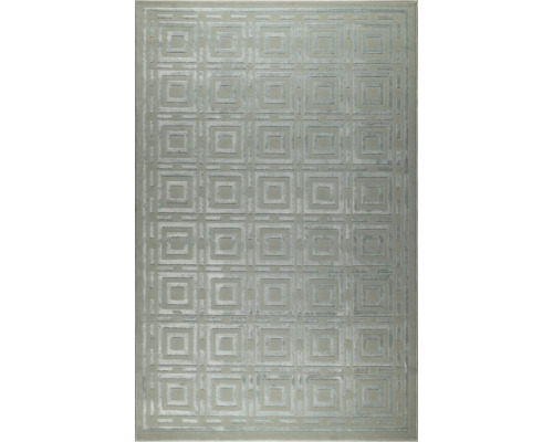 Covor dreptunghiular cu model geometric de pătrate, cu fir scurt, covor țesut.