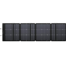 Panou solar pliabil cu patru module și cabluri de conectare integrate.