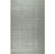 Covor modern cu un model geometric de pătrate concentrice dispuse într-o grilă.