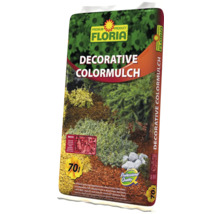 Mulci colorat decorativ Floria de culoarea cărămizii, sac de 70 litri pentru amenajarea grădinii și a straturilor, calitate profesională.