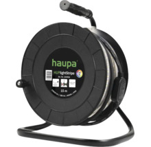 Bandă LED Haupa HUPlightStripe pe rolă, lungime 15 metri, 4000 Kelvin, clasa de protecție IP65, indice de redare a culorilor CRI 90.