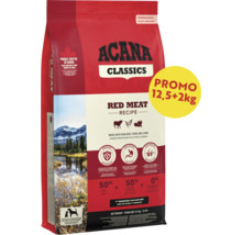 Hrană pentru câini ACANA Classics Red Meat, din carne crudă de vită, porc și miel, pentru toate rasele și etapele de viață, 14,5 kilograme.