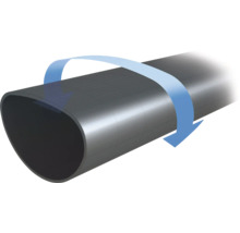 Teavă ovală rotativă