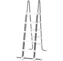 Scară autoportantă pentru piscină din oțel cu trepte din plastic pentru piscine supraterane.