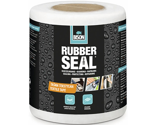 Bandă textilă Bison Rubber Seal pentru etanșare, protecție și reparare.