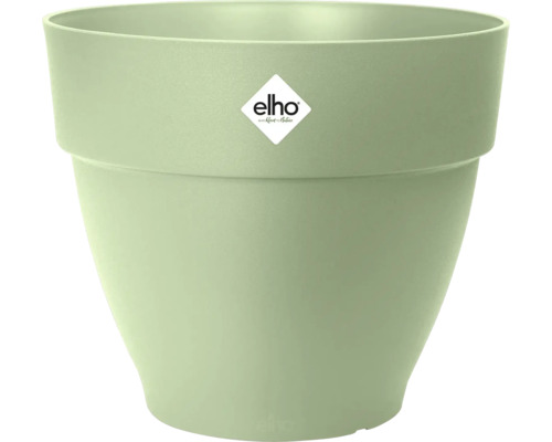Ghiveci Elho Vibia Campana plastic Ø 34,5 cm H 29,7 cm verde fistic Ghiveci elho din plastic de culoare verde salvie cu margine lată