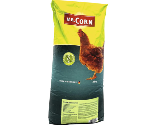Mr. Corn furaj pentru păsări de curte sac de 25 kilograme fără inginerie genetică fabricat în Germania