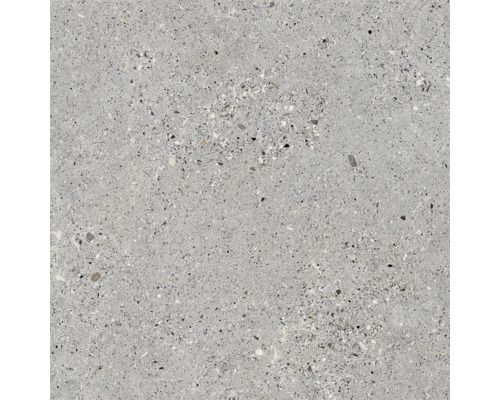 Placă ceramică pentru pardoseală cu aspect de terrazzo și granulație fină