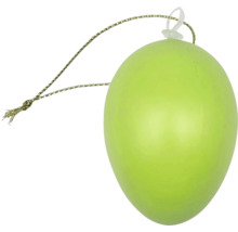 Ou de Paște verde pentru suspendat cu șnur pentru decorațiuni de Paște.