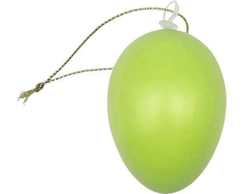 Ou de Paște verde pentru suspendat cu șnur pentru decorațiuni de Paște.