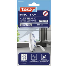 Logo tesa, bandă scai Insect Stop Premium pentru ferestre și uși, 560 centimetri, fixare puternică, ușor de tăiat, fără urme la îndepărtare.