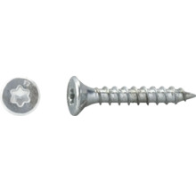 Șurub cu cap înecat cu amprentă Torx din metal.
