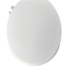 Capac de toaletă alb cu funcție de bideu integrată și butoane de control laterale.