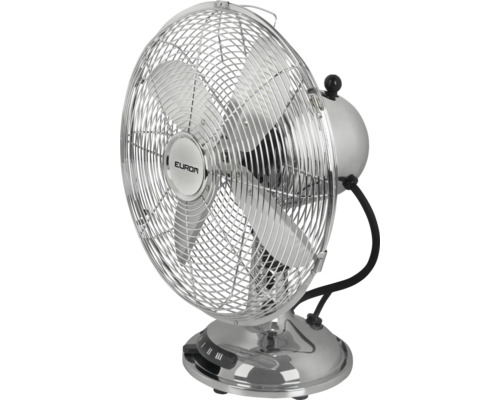 Ventilator de birou Eurom VTM12 Ø30cm 40W Ventilator de masă Eurom din metal cromat cu grilaj de protecție și suport stabil.