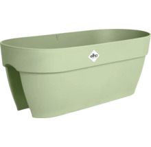 Ghiveci pentru balcon din plastic pentru balustradă cu Elho Logo.