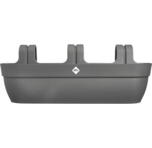 Ghiveci pentru balcon elho din plastic cu suporturi integrate pentru balustradă, elho Logo.