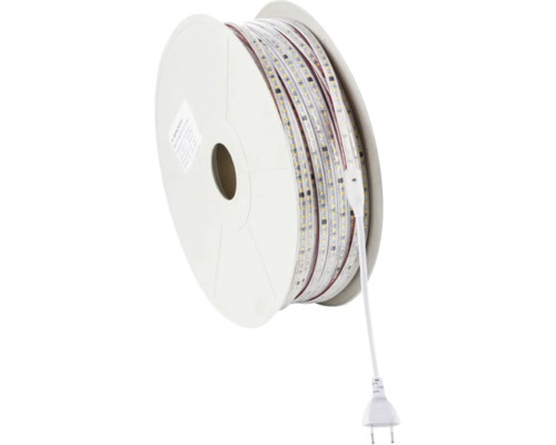 Bandă LED pe o rolă din plastic cu ștecher pentru iluminat interior