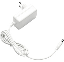Adaptor de alimentare alb cu cablu și mufă cilindrică