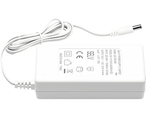 Driver LED sursă de alimentare 72 Watt 24 Volt cu cablu de conectare și mufă.