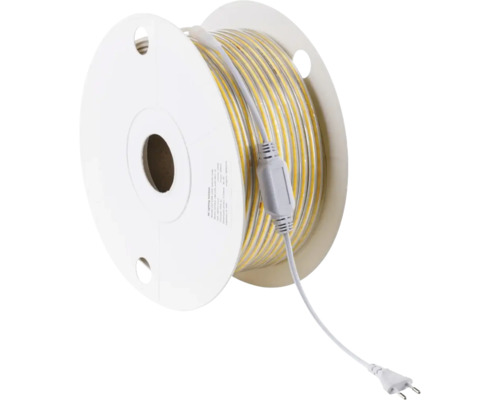Bandă LED COB pe rolă albă cu ștecher pentru utilizare la interior