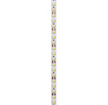 Bandă LED flexibilă de 12 Volți cu marcaje de tăiere și cipuri LED vizibile.